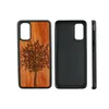 2021 Ny designmönster Trä Telefon Väskor för Samsung Galaxy S9 S10 S20 A8 A52 Trä Bamboo TPU Fashion Luxury Custom Logo Back Cover