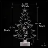 装飾はライトギフトクリエイティブカラフルなクリスマスツリースノーマンサンタクロースナイトランプクリスマスホームデコレーションCFVT1066 NFQ3 J6PBR
