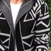 سترات الرجال للرجال e-baihui cardigan ذكر شارع High Street Sweater عارضت قميص قميص ضئيل من قميص الطباعة هوديي شارع كبير الحجم