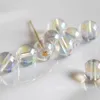 Natuurlijke Aqua Aura Crystal Quartz Clear 6-12mm ronde losse kralen sieraden maken DIY voor vrouwen