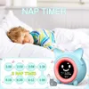 Kids Child Alarm Clock Sleep Training Colorful Night Light Digital Wake Up with Temperature NAP Timer for Bedroom 210804