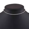 KMVEXO Simple Design Crystal Beads Choker Ketting Vrouwen Verklaring Ketting Sparkly Rhinestone Chocker Bruiloft Sieraden 2019 G1213