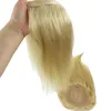 15x16cm Women Topper Silky Straight 5x5" Brazilian Virgin Human Hair Top Closures Natural Scalp