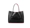 Fashion Bag cabata designer totes rivetto in vera pelle Red Bottom Handbag borse composite borse famose shopping bag Black Whi2151