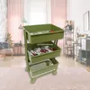 Organizzazione per la conservazione della cucina Scaffale per mini carrello con ruote Scaffale per mobili in miniatura per casa delle bambole Scaffale per scaffali Decorare Dropship