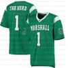 Personalizado Marshall Thundering Herd College Football Jersey 8 Grant Wells 15 Conhecimento McDaniel 9 Talik Keaton 5 Sheldon Evans