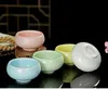3D Lotus Tea Cup Celadon Porselein Bowl Mok, Celadon Master Pinming theekop