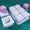 Cubo Mágico 3D Nuvem Bolha Fondant Molde de Silicone para Sorvete Pastelaria de Chocolate Sobremesa Arte Artesanal Artesanato Molde de Vela