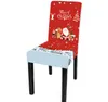 Christmas Chair Covers Santa Printed Dining Chair Cover Removable Hotel Office Seat Slipcovers Restaurant Banquet Home Decor 11 Styles BT1195