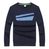 German brand men's winter and autumn hoodies casual loose solid color stripe print long sleeve tops outdoor male sweatshirts