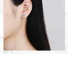 Lyxmärke Noble Cubic Zircon Stones Charm Earing Women 925 Sterling Silver Temperament Mode Smycken Örhängen XED914