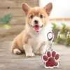 Güzel Kişiselleştirilmiş Köpek Etiketleri Kazınmış Köpek Pet Kimlik Adı Yaka Tag Kolye Pet Aksesuarları Paw Glitter Kişiselleştirilmiş Köpek Yaka Tag daj48