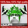 OEM-organ för Kawasaki Ninja ZX7R ZX750 1996 1997 1998 1999 2000 2001 2002 2003 Green White New Bodyworks 28HC.65 ZX 7 R ZX 750 ZX 7R ZX-750 ZX-7R 96 97 98 99 00 01 02 03 FAIRING