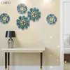 Современные минималистские украшения Трехмерная кованая творческая гостиная украшения на стене подвеска 210414