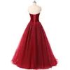 Sukienki imprezowe 2021 Ciemna czerwonociorciociowa bal z balową suknią Sweet-Heart Real Image Vestidos de 15 anos269d