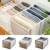 Clothing & Wardrobe Storage Jeans Compartment Box Closet Clothes Drawer Mesh Separation Stacking Pants Divider Can Washed Home Organizers