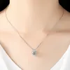 Crystal Womens Necklaces Pendant Fashion drop pear shaped diamond set zircon Engagement Wedding gold silver plated