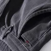 Męskie dżinsy Supzoom 2021 Przyjazd Top Moda Jesień Solidne Czarne Mężczyźni Płukanki Spersonalizowane Patch Cloth Slim Fit Elastyczne Legginsy