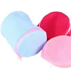 Laundry Bags 1pc Zipper Bag Mesh Round Double Layer Washing For Blouse Panties Stockings