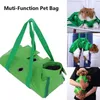 Multi-Function Dog/Cat Grooming Restraint Bags For Bathing Washing Trimming Nail Green/Blue L9 Cat Beds & Furniture