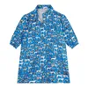 Boyfriend Style Blouses Tops Women Short Sleeve Harajuku Animal Print Shirts Summer Stylish Oversized Streetwear Beach Tops 210417