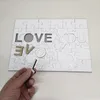 A4 Sublimation Puzzle vierge favorisera l'amour créatif 47 pièces MDF Transfert de chaleur Jigsaw jouet DIY Saint Valentin