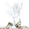 Elegant white christmas pe tree for indoor fancy manzanita trees for center pieces wedding decorations senyu637