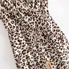 Schönheit Mode Boho Leopard Print Sling Overalls Frauen Urlaub Chic Spitze Patchwork Overall Weibliche Sommer Beachwear 210514