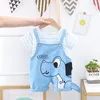 Survêtement d'été pour enfants Mode manches courtes Cartoon Salopette Ensembles Garçons Coton Tops + Shorts Casual Enfants Vêtements 210508