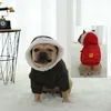 小さな犬のためのHoopetの冬の暖かいコート厚いペットジャケットフレンチブルドッグの子犬服シャツソフトアウタードッグサプライヤー211007