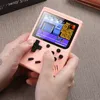 Bärbara Macaron Handheld videospel Spelare kan lagra 800 typer av spel retro spelkonsol 3,0 tums färgstarka LCD-skärm med logotyp