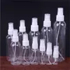 5 ml 10ml 20ml 30ml 50ml 60ml 80ml 100 ml 120ml Sprey Şişesi Ince Mist Temizle Püskürtücü Şişeler Küçük Kullanımlık Boş Plastik Kozmetik Kaplar