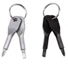 Skruvmejslar Nyckelring Utomhusficka 2 Färger Mini Skruvmejsel Ställ nyckelring med slits Phillips Hand Key Pendants DH9485