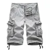 8 Colors Plus Size 29-48 Brand Summer Camouflage Loose Cargo Shorts Men Camo Summer Short Pants Homme Cargo Shorts NO BELT 210720