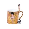 Caneca Caneca De Café Porcelana Caffe Copo Drinkware Bebê China Chá De Chá De Chá De Presente De Aniversário Decoração 210611