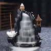 Ceramic backflow incense home decoration ornaments rockery waterfall ornamental crafts aromatherapy 211105
