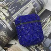 Étuis de couverture en strass brillants colorés Anti-collision pour AirPods2 Bluetooth Earpods Écouteurs Étui de protection avec sacs d'emballage