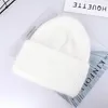 Beanie/Skull Caps Cappello invernale per donna Berretti lavorati a maglia in cashmere Spessi caldi Ragazze Lana Angora Berretti femminili