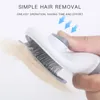 Dog Grooming Hair Removal Comb Brush Stainless Steel Cats Combs Automatic Non-slip Brushes for Dogs Cleaning Supplies