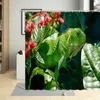 Shower Curtains Funny Chameleon Lizard Green Tropical Animals Curtain Set Fabric Waterproof Bathroom Bathtub Decor With Hooks