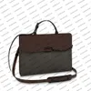 M30591 ROBUSTO BRIEFCASE Designer Mannen tas Messenger Purse Koeienhuid kaki Groen Zwart portfolio attache case tote Handtas Schoudertas