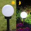 Nueva lámpara Led alimentada por energía Solar de 33cm, impermeable, para exteriores, jardín, calle, Panel Solar, luces de bola, césped, patio, paisaje decorativo