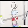 5 шт. Cap Rack Hater Holder Home Организатор для хранения Двери Дверь Шкаф для шкафа Hander Hooks Rails SW5BY YUDI8