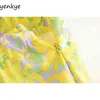 Floral Print Skirts Womens Side Zipper Elastic High Waist Midi Pencil Female Holiday Summer Boho jupe femme LDZZ6258 210514