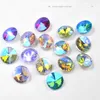 Nail Rhinestones Blandat oval Waterdrop Round Chameleon AB Crystal Glass Gems Strass 3D Glitter Nail Art Decorations