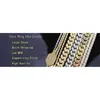 sier rose gold two tone gold plated iced out bling rectangle cz cuban men bracelet