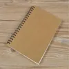 Notepads Vintage A5 Kraft Paper Notebook Spiral Coil Daily Handgjord tidskrift Memo Graffiti Blank Sketchbook Notepad Planner Organizer Book1
