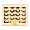 10 pairs eyelashes natural long 3d lashes strip thick dramatic false eyelash faux cils makeup wispy for beauty