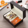 ORANGE Marque 1 Set Top luxe Japon MIYOTA 360 Pétales Rotatifs Femmes Montres Dames Cadeaux En Acier Inoxydable Montres Étanches 210527