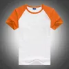 Summer Tee Shrit Mężczyźni T Koszulka Okrągły kołnierz Bawełniany Mężczyzna Casual Slim Fit Raglan Krótki Rękaw Koszulki Topy 210629